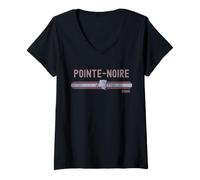 Femme Pointe-Noire Congo | Vacation Travel T-Shirt avec Col en V