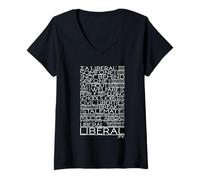 Femme Politique libérale pour la Citation électorale américaine T-Shirt avec Col en V