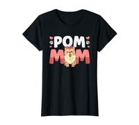 Femme Pom Mom Chien Poméranien T-Shirt