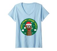 Femme Poo rétro South Park Xmas Mr Hankey Happy Crappy Christmas T-Shirt avec Col en V