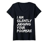 Femme Poomsae Poomsae Drôle Arts Martiaux Coréens Poomse Pumsae T-Shirt avec Col en V