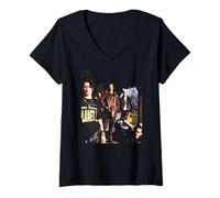 Femme Pop Will Eat Itself Grebo Rock Band d'AJ Barratt T-Shirt avec Col en V