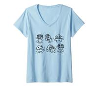 Femme Poppy Playtime Blanky Blankz Wrongside Outmals T-Shirt avec Col en V