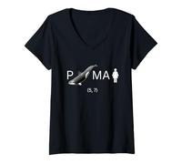 Femme Porche MADONNE ANAGRAMME ANAGRAMMA PORCA Madonna T-Shirt avec Col en V