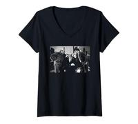Femme Porridge Ronnie Barker Fletcher Lennie & Barraclough T-Shirt avec Col en V