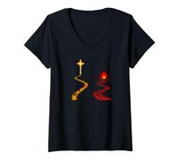 Femme Porte étroite et la Porte Large Matthieu 7 13 T-Shirt avec Col en V
