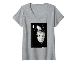 Femme Portishead Beth Gibbons Portrait de Michael Robert Williams T-Shirt avec Col en V