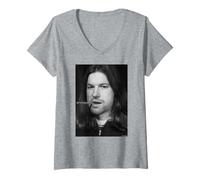 Femme Portrait Aphex Twin Windowlicker Era par Andy Willsher T-Shirt avec Col en V