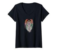 Femme Portrait d Adèle Bloch-Bauer II Grunge Gustav Klimt T-Shirt avec Col en V