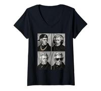 Femme Portrait d'Andrew Jackson T-Shirt avec Col en V