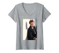 Femme Portrait de Chanteur et d'acteur d'Alan Pownell par Andy Willsher T-Shirt avec Col en V