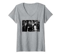 Femme Portrait de Groupe Punk Rock Bad Religion par Andy Willsher T-Shirt avec Col en V