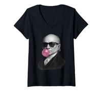 Femme Portrait de John Quincy Adams T-Shirt avec Col en V