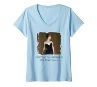 Femme Portrait de Madame-X T-Shirt avec Col en V