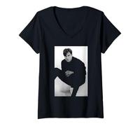 Femme Portrait de whigs afghans de Greg Dulli par Andy Willsher T-Shirt avec Col en V