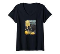 Femme Portrait du Dr Gachet par Vangogh T-Shirt avec Col en V