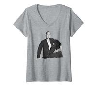 Femme Portrait d'un opérateur et Chanteur de Sade Smooth, 1984 T-Shirt avec Col en V