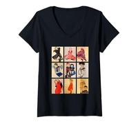 Femme Portraits d'enfants célèbres par Egon Schiele (Art Classique) T-Shirt avec Col en V