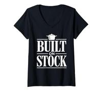 Femme Poste à Sauce Brigade Chef Culinary Station T-Shirt avec Col en V