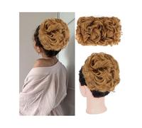 Femme Postiche queue de cheval synthétique à clip, chignon ondulé et décoiffé, for femmes noires Facile à utiliser(16#)