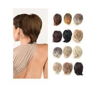 Femme Postiches synthétiques en chignon décoiffé, extensions de queue de cheval courtes et raides élastiques for femmes et filles Facile à utiliser(27T613)