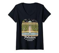 Femme Potsdam Allemagne T-Shirt avec Col en V
