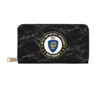 Femme Pouch Bourse 46E Division D'Infanterie De L'Armée Américaine À La Retraite Fille Pochette Mignonne Porte Monnaie Femme Vintage Coin Purse Wallet pour Mère, Femme, Prof