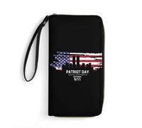 Femme Pouch Bourse 911 Souviens-Toi, N'Oublie Jamais Fille Pochette Original Retro Porte-Feuille en Cuire Souple Coin Purse Wallet pour Amoureux, Femme, Homme