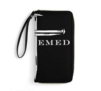 Femme Pouch Bourse Clous en Croix Représentant Jésus-Christ Racheté Coin Purse Wallet Original Retro Porte Monnaie Femme De Nombreux Emplacements pour Cartes Fille Pochette