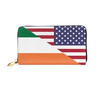 Femme Pouch Bourse Drapeau De L'Amitié Entre L'Amérique Et L'Irlande Porte-Monnaie Élégant Coin Purse Wallet Vintage Bourse Pochette pour Garcon, Fille, Prof