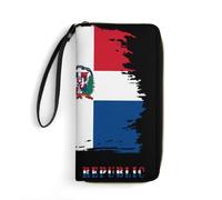 Femme Pouch Bourse Drapeau Vintage De La République Dominicaine Fille Pochette Exquis Porte Monnaie Femme Original Retro Coin Purse Wallet pour Prof, Ami, Garcon