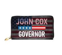 Femme Pouch Bourse John Cox Gouverneur Cuir Portefeuille Longue Coin Purse Wallet Vintage Bourse Pochette pour Amoureux, Homme, Fille