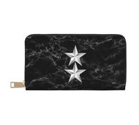 Femme Pouch Bourse Major Général O-8 De L'Armée Américaine Bourse Pochette Vintage Porte-Feuille en Cuire Souple Coin Purse Wallet pour Enfant, Homme, Femme