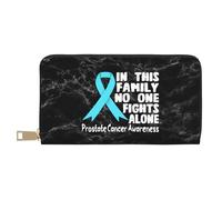 Femme Pouch Bourse Personne Ne Lutte Seul Contre Le Cancer De La Prostate Fille Pochette Souple Porte-Feuille en Cuire Mignonne Bourse Pochette pour Amoureux, Enfant, Prof