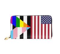 Femme Pouch Bourse Pride Us Alliés Hétéros pour L'Égalité Cuir Portefeuille Souple Porte-Monnaie Élégant Portefeuille Femme pour Garcon, Amoureux, Femme