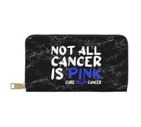 Femme Pouch Bourse Tous Les Cancers Ne sont Pas des Cancers du Côlon Roses Cuir Portefeuille Souple Porte-Feuille en Cuire Original Retro Fille Pochette pour Femme, Homme, Amoureux