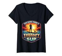Femme pour Certains, il y a Une thérapie pour Le Reste, il y a Un Amateur de Sup T-Shirt avec Col en V