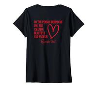 Femme pour la Personne Qui est derrière Moi, tu ES Incroyablement Belle et suffisante T-Shirt avec Col en V