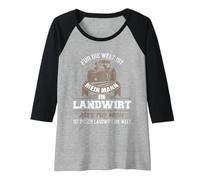 Femme pour Le Monde, il est Un Agriculteur pour Moi, il est Le Monde Manche Raglan