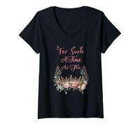 Femme pour Une époque comme Celle-ci T-Shirt avec Col en V