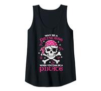 Femme Pourquoi être Princes Pirate Skull Crossbones pour Filles, Enfants, Femmes et Adolescentes Débardeur