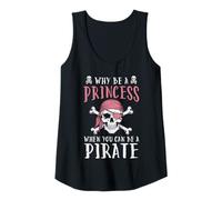 Femme Pourquoi être Princesse Pirate drôle Jolly Roger Femmes Filles Enfants Débardeur
