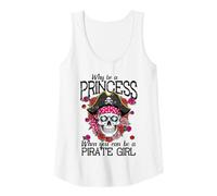 Femme Pourquoi être Princesse Quand on Peut être Une Fille Pirate pour Femmes, Filles et Enfants Débardeur
