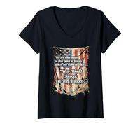Femme Pourquoi Quelqu'un laisserait Cela Arriver... Historique des Questions T-Shirt avec Col en V