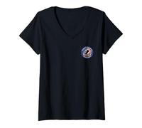 Femme Pow Mia Rend Hommage à nos héros T-Shirt avec Col en V