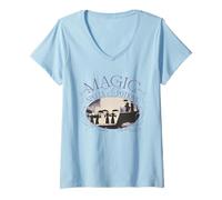 Femme Practical Magic Not Just Spells and Postions T-Shirt avec Col en V
