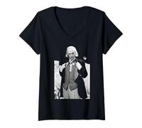Femme Premier Acteur Doctor Who William Hartnell 1965 T-Shirt avec Col en V