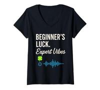 Femme Premier concert du Festival Experience Rookie Music Fest Vibes T-Shirt avec Col en V