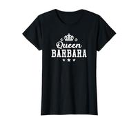 Femme Prénom Humour Cadeau Personnalisé Queen Barbara T-Shirt