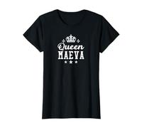 Femme Prénom Humour Cadeau Personnalisé Queen Maeva T-Shirt